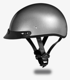 Daytona Metallic Silver Dot Skull Cap Motorcycle Half - Motorcycle Skull Cap Helmet, HD Png Download, Transparent PNG