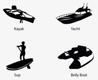 Icon Design By Jadavprakash9 For Bengar Gmbh - Belly Boat Silhouette, HD Png Download, Transparent PNG