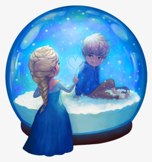 Transparent Snow Png Hd - Fanart Elsa And Jack Frost, Png Download, Transparent PNG