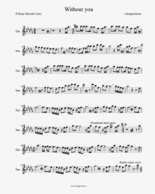 Without You By Nillson And Mariah Carey Sheet Music - Two Octave Trumpet Scales, HD Png Download, Transparent PNG