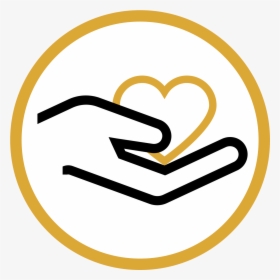 Animated Black Hand Holding A Yellow Heart Inside A - Holding Hands Animated Png, Transparent Png, Transparent PNG