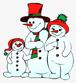 Jack Frost Clip Art - Christmas Snowman Family Clipart, HD Png Download, Transparent PNG