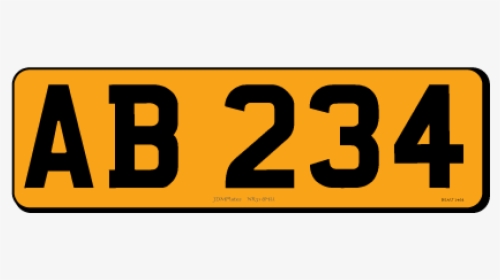 5 Digit Small Rectangle Jdm Rear Bespoke Legal Number - Small Motorcycle Number Plates, HD Png Download, Transparent PNG
