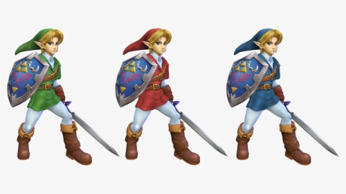 Ocarina Of Time Link Team Colors - Oot Link Blue Tunic, HD Png Download, Transparent PNG