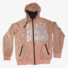 Black By Popular Demand® Pink Unisex Windbreaker Jacket - Hoodie, HD Png Download, Transparent PNG