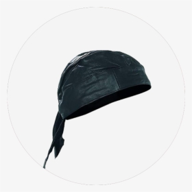 Leather Durag - Leather Skull Cap, HD Png Download, Transparent PNG