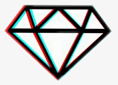 #diamante #diamon #3d #black - Diamond Clipart, HD Png Download, Transparent PNG