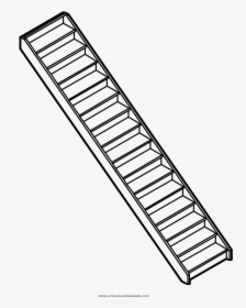 Stairway Coloring Page - Escada Para Colorir Png, Transparent Png, Transparent PNG