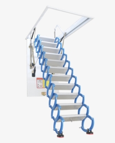 Ti Mg Alloy Ceiling Mounted Retractable Staircase Featured - Stairs, HD Png Download, Transparent PNG