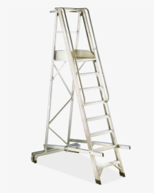 Stairway Bunk Folds Down To Cemeteries In Aluminum - Foldable Platform Ladder, HD Png Download, Transparent PNG