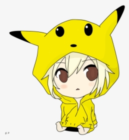 Thunderbolt Drawing Pikachu Wallpaper Pokemon - Pikachu Anime Boy, HD Png Download, Transparent PNG
