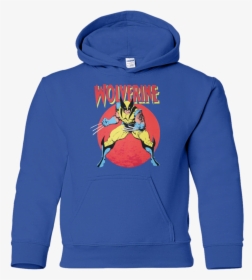 Wolverine Retro Comic Youth Hoodie Sweatshirts , Png - Piaggio Hoodie, Transparent Png, Transparent PNG