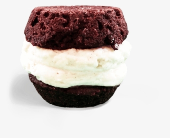 Chocolate Cake With Vanilla Buttercream Frosting Mini-cupcake - Sandwich Cookies, HD Png Download, Transparent PNG