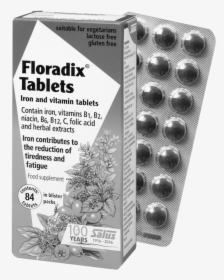Salus Haus Floradix®, Iron And Vitamin Tablets - Floradix Tablets, HD Png Download, Transparent PNG