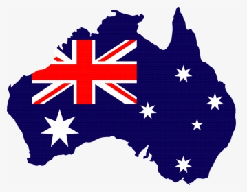 Flag-43738 - Australian Flag In Shape Of Australia, HD Png Download, Transparent PNG