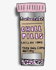 #pills #capsule #pinkglitter #medicine #bottle #decoration - Transparent Grunge Tumblr Stickers, HD Png Download, Transparent PNG