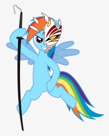 Rainbow Dash Rarity Pony Applejack Ichigo Kurosaki - Mlp Bleach, HD Png Download, Transparent PNG