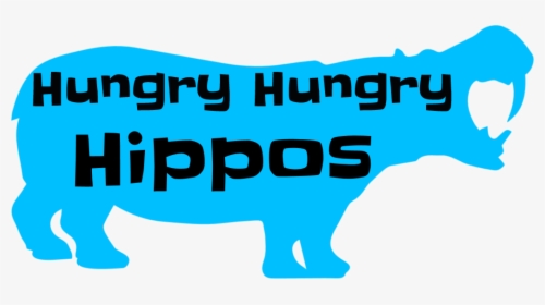 Drawing Hippopotamus Hungry Hippo - Hungry Hungry Hippos Title, HD Png Download, Transparent PNG