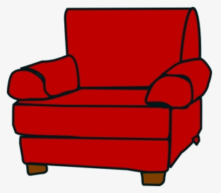 Red Armchair Clip Art - Armchair Clipart, HD Png Download, Transparent PNG