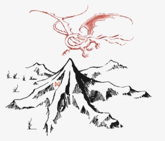 Transparent Smaug Png - Lonely Mountain Hobbit, Png Download, Transparent PNG