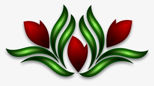 Wild Flower Motif - Rose Buds Clip Art, HD Png Download, Transparent PNG