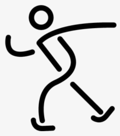 Walking Stick Man Vector Png - Stick Figure Walking Transparent, Png Download, Transparent PNG