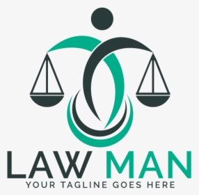 Law Man Vector Logo Design - Law Firm Law Logo Png, Transparent Png, Transparent PNG