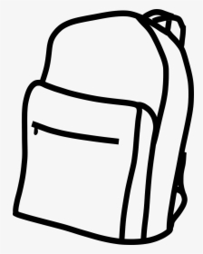 Backpack Clipart Black And White, HD Png Download, Transparent PNG