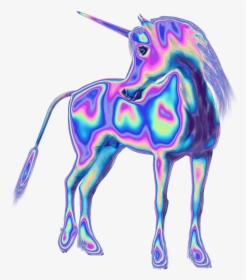 #unicorn #holo #holographic #tumblr #vaporwave #aesthetic - Unicorn Aesthetic Png, Transparent Png, Transparent PNG