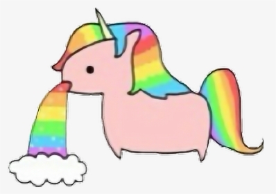 Transparent Unicorn Png Tumblr - Rainbow Cute Unicorn, Png Download, Transparent PNG