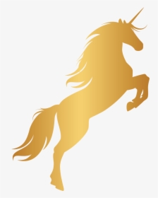 Unicorn Horn Mustang Gold Portable Network Graphics - Transparent Background Gold Unicorn, HD Png Download, Transparent PNG