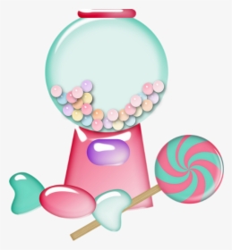 Bonbons, Sucette, Tube Gourmandise - Candy Machine Gumball Clipart, HD Png Download, Transparent PNG