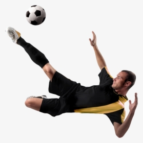 Football Player Png - Soccer Player Kicking Ball Png, Transparent Png, Transparent PNG