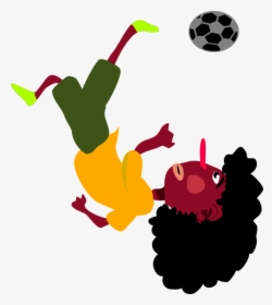 Kick Animated Cliparts - Bicycle Kick Clipart Gif, HD Png Download, Transparent PNG