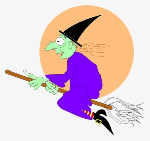 Broomstick Clip Magnetic - Clip Art Witch Gifs, HD Png Download, Transparent PNG