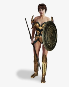 Black Female Warrior Sword Shield, HD Png Download, Transparent PNG