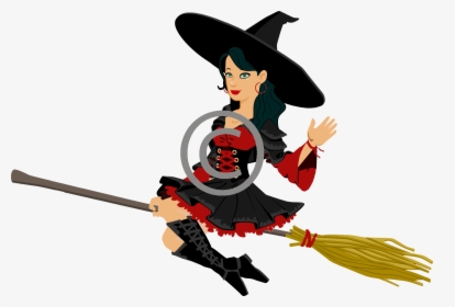 Art,broom,household Cleaning Supply - Witch Clipart Png, Transparent Png, Transparent PNG