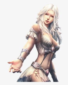 #woman #warrior #blonde #fantasy - Female Mage White Hair, HD Png Download, Transparent PNG