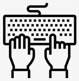 Adobe Software Keyboard Shortcuts - Hands On Keyboard Icon, HD Png Download, Transparent PNG