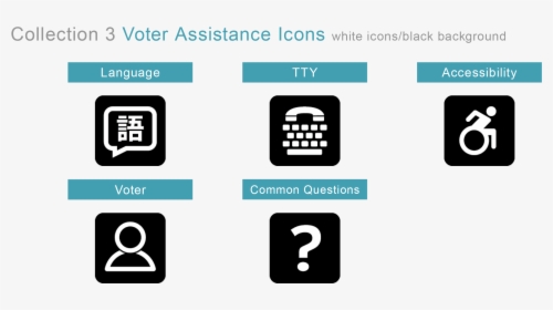 Voter Registration Icons - Convention On The Rights Of Persons With Disabilities, HD Png Download, Transparent PNG
