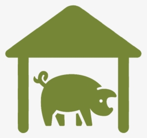 Transparent Awesome Job Clipart - Pig Farm Icon Png, Png Download, Transparent PNG