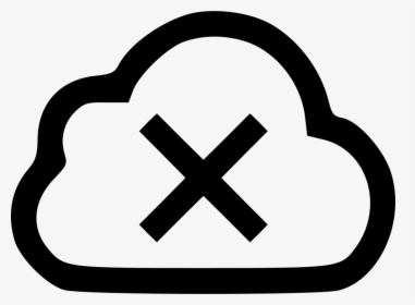 Cloud Error - Cloud Error Icon Svg, HD Png Download, Transparent PNG