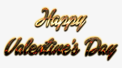 Happy Valentines Day Word Png Pic - Gold Happy Valentines Day Png, Transparent Png, Transparent PNG
