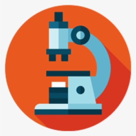 Microscope Clipart Basic Science - Science Flat Icon Png, Transparent Png, Transparent PNG