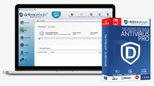 Defencebyte Antivirus Pro Software - Defencebyte Anti Ransomware, HD Png Download, Transparent PNG