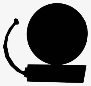 Cartoon Bell Silhouette Png - Transparent School Bell Animated, Png Download, Transparent PNG