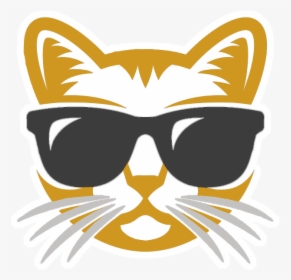 Cat With Sunglasses Drawing, HD Png Download, Transparent PNG