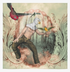 The Birdman With Birds Square Towel 13“x13” - Painting, HD Png Download, Transparent PNG