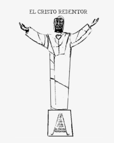 Cristo , Png Download - Dibujo Del Cristo Redentor De San Miguelito, Transparent Png, Transparent PNG