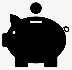 Piggy Bank - Силуэт Копилки, HD Png Download, Transparent PNG